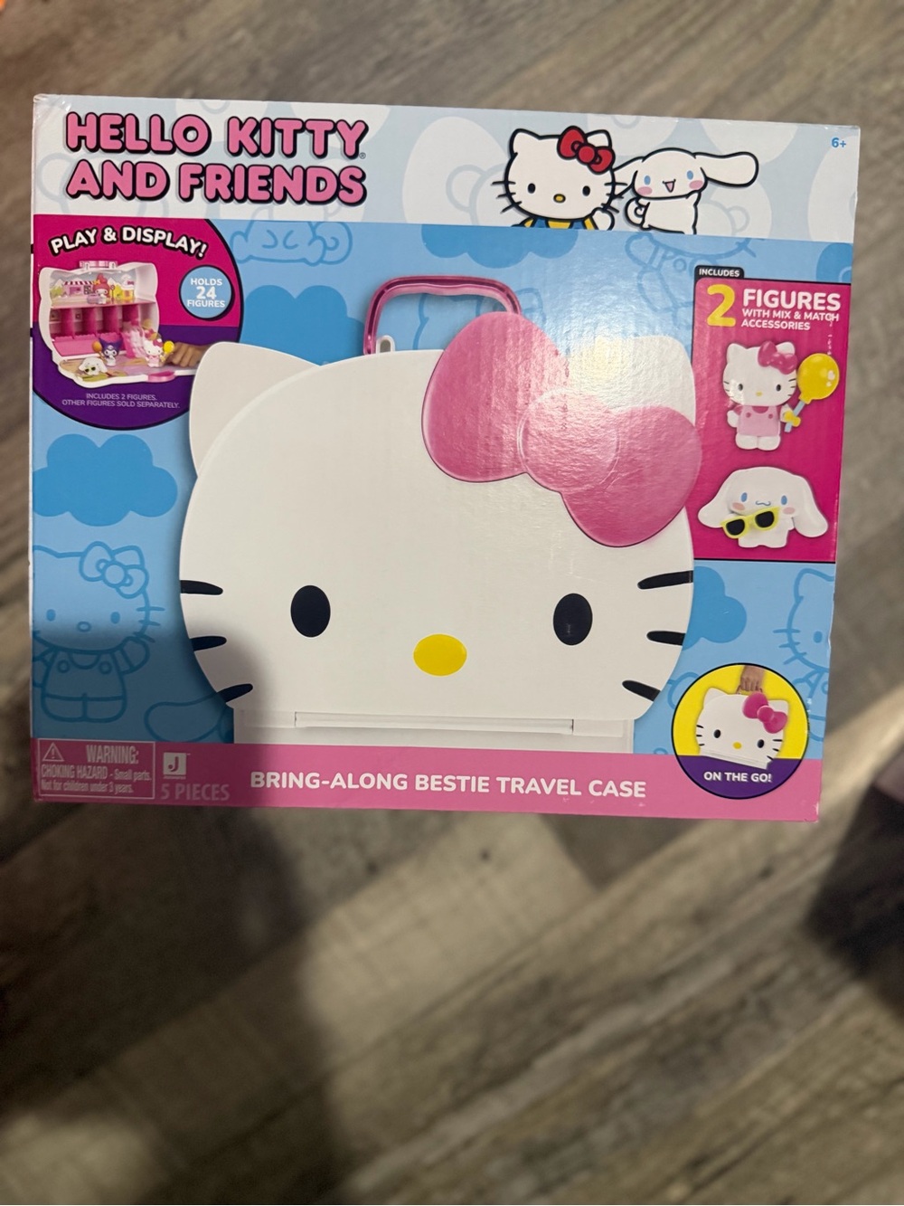 Hello Kitty White Face Travel Case with Pink Bow